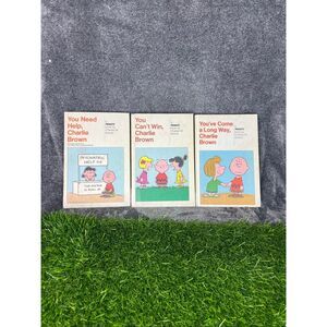 Vintage Peanuts Charlie Brown Paperback Book Lot (3) – Charles M. Schulz